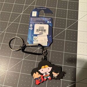 Primark Superhero Trio Keychain - Wonder Woman and Superman and Batman